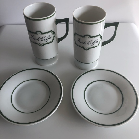 Vintage Irish Coffee Mugs and Saucers - Picture 5 of 9